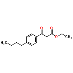 Ethyl 3-(4-butylphenyl)-3-oxopropanoate结构式