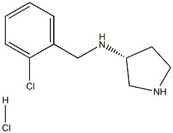 (r)-n-(2-chlorobenzyl)pyrrolidin-3-amine hydrochloride structure