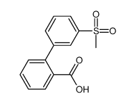 2-(3-methylsulfonylphenyl)benzoic acid结构式