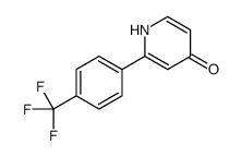 2-[4-(trifluoromethyl)phenyl]-1H-pyridin-4-one结构式