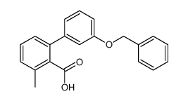 2-methyl-6-(3-phenylmethoxyphenyl)benzoic acid结构式