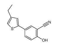 5-(4-ethylthiophen-2-yl)-2-hydroxybenzonitrile Structure