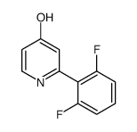 2-(2,6-difluorophenyl)-1H-pyridin-4-one Structure