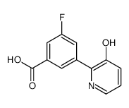 3-fluoro-5-(3-hydroxypyridin-2-yl)benzoic acid Structure