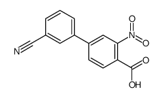 4-(3-cyanophenyl)-2-nitrobenzoic acid Structure