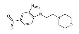 4-[2-(5-nitrobenzimidazol-1-yl)ethyl]morpholine Structure