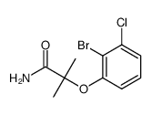 2-(2-bromo-3-chlorophenoxy)-2-methylpropanamide Structure