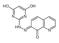 7-[(4-hydroxy-6-oxo-1H-pyrimidin-2-yl)hydrazinylidene]quinolin-8-one Structure