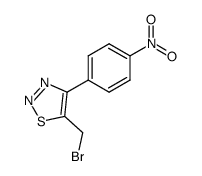 5-bromomethyl-4-(p-nitrophenyl)-1,2,3-thiadiazole结构式