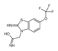 2-[2-imino-6-(trifluoromethoxy)-1,3-benzothiazol-3-yl]acetamide Structure