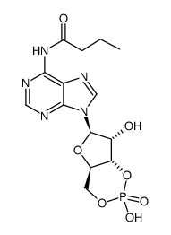 monobutyryl cyclic AMP结构式