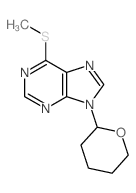 9H-Purine,6-(methylthio)-9-(tetrahydro-2H-pyran-2-yl)-结构式