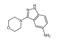 3-吗啉-1H-吲唑-5-胺结构式