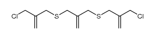 (2-methylenepropane-1,3-diyl)bis((2-(chloromethyl)allyl)sulfane)结构式