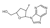 9-(2',3'-dideoxy-2'-fluoroarabinofuranosyl)purine Structure