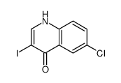 6-chloro-3-iodo-1H-quinolin-4-one structure