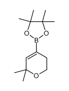 2-(6,6-dimethyl-3,6-dihydro-2H-pyran-4-yl)-4,4,5,5-tetramethyl-1,3,2-dioxaborolane Structure