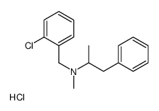 N-[(2-chlorophenyl)methyl]-N-methyl-1-phenylpropan-2-amine,hydrochloride结构式