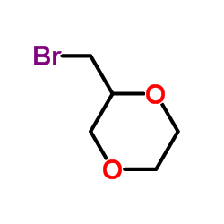 2-(Bromomethyl)-1,4-dioxane结构式