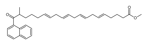 19-naphthoyl-5,8,11,14-eicosatetraenoic acid methyl ester结构式