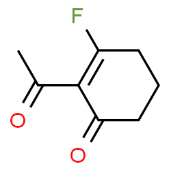 2-Cyclohexen-1-one, 2-acetyl-3-fluoro- (9CI) Structure
