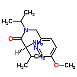 N-Isopropyl-N-[(6-methoxy-3-pyridazinyl)methyl]-L-valinamide结构式