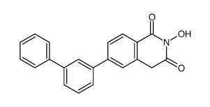 6-(biphenyl-3-yl)-2-hydroxyisoquinoline-1,3(2H,4H)-dione Structure