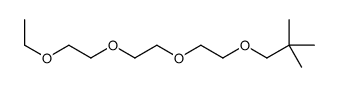 1-[2-[2-(2-ethoxyethoxy)ethoxy]ethoxy]-2,2-dimethylpropane结构式