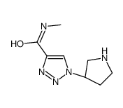 N-methyl-1-[(3S)-pyrrolidin-3-yl]triazole-4-carboxamide结构式
