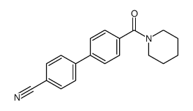 4-[4-(Piperidinocarbonyl)phenyl]benzonitrile结构式