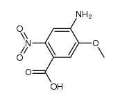 2-nitro-4-amino-5-methoxybenzoic acid Structure