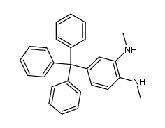 1,2-(N,N'-dimethyl)-5-triphenylmethylphenylenediamine Structure