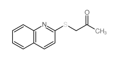 2-Propanone,1-(2-quinolinylthio)- Structure