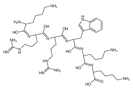 lysyl-arginyl-arginyltryptophyl-lysyl-lysine结构式