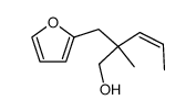 2-methyl-2-propenyl-3-(2-furyl)-propanol结构式