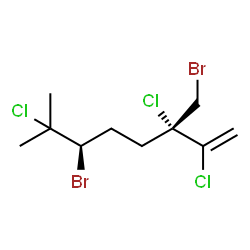 6-bromo-3-(bromomethyl)-7-methyl-2,3,7-trichloro-1-octene Structure