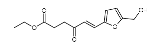 ethyl 6-(5-(hydroxymethyl)furan-2-yl)-4-oxohex-5-enoate Structure
