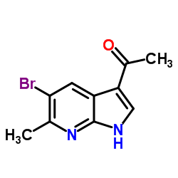 1-(5-Bromo-6-methyl-1H-pyrrolo[2,3-b]pyridin-3-yl)ethanone图片