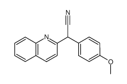 α-(4-methoxyphenyl)-2-quinolineacetonitrile结构式