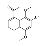 1-(7-bromo-5,8-dimethoxy-3,4-dihydronaphthalen-1-yl)ethanone结构式