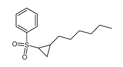 2-hexylcyclopropyl phenyl sulfone Structure