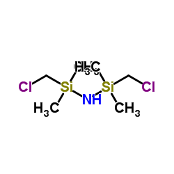 1,3-Bis(chloromethyl)-1,1,3,3-tetra methyldisilazane Structure