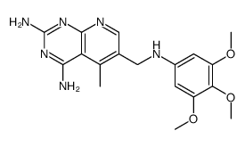 2,4-diamino-5-methyl-6[[(3,4,5-trimethoxyphenyl)amino]methyl]pyrido[2,3-d]pyrimidine结构式