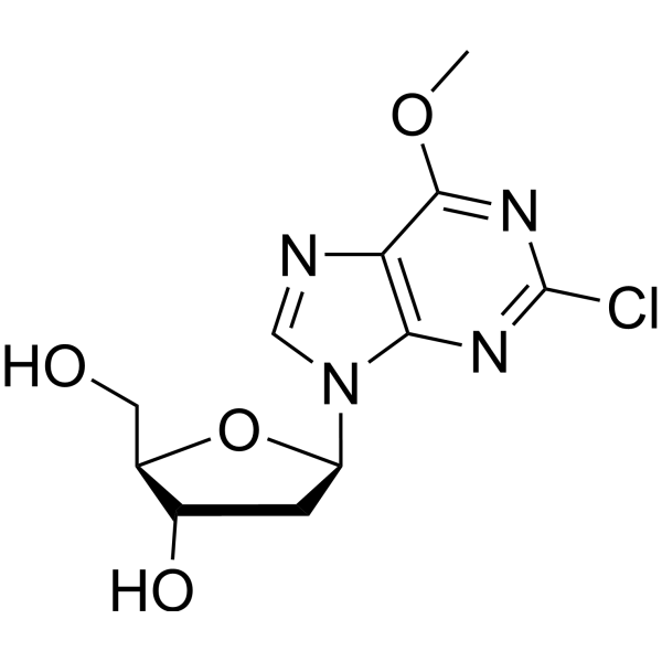 2-Chloro-2'-deoxy-6-O-methylinosine Structure