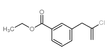 3-(3-CARBOETHOXYPHENYL)-2-CHLORO-1-PROPENE结构式