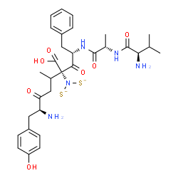 enkephalin, Pen(2,5)-Ala(3)- Structure