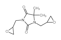 5, 5-Dimethyl-1, 3-bis(oxiran-2-ylmethyl)imidazolidine-2, 4-dione Structure