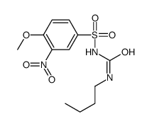 1-butyl-3-(4-methoxy-3-nitrophenyl)sulfonylurea Structure