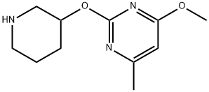 4-Methoxy-6-methyl-2-(piperidin-3-yloxy)pyrimidine Structure