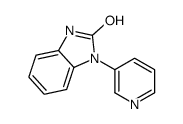 3-pyridin-3-yl-1H-benzimidazol-2-one结构式